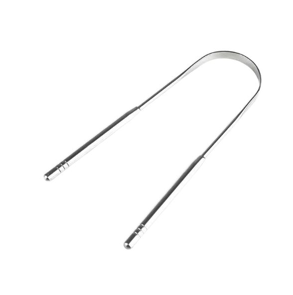 Stainless steel Tongue Scraper included in the Ratio Set