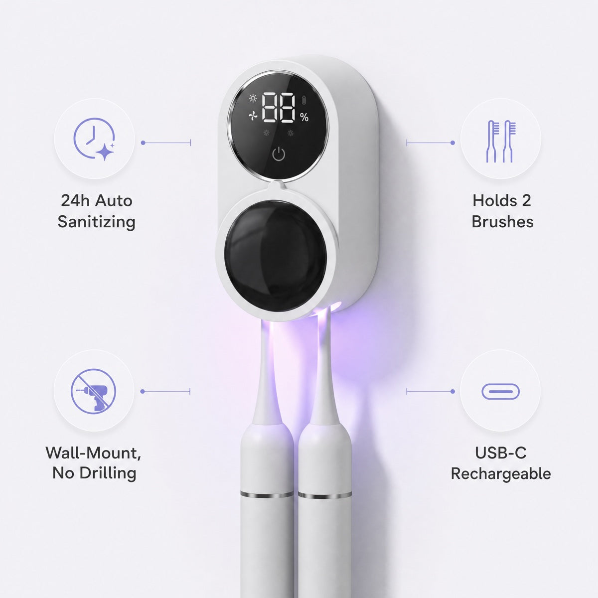 UV toothbrush sanitizer product detail